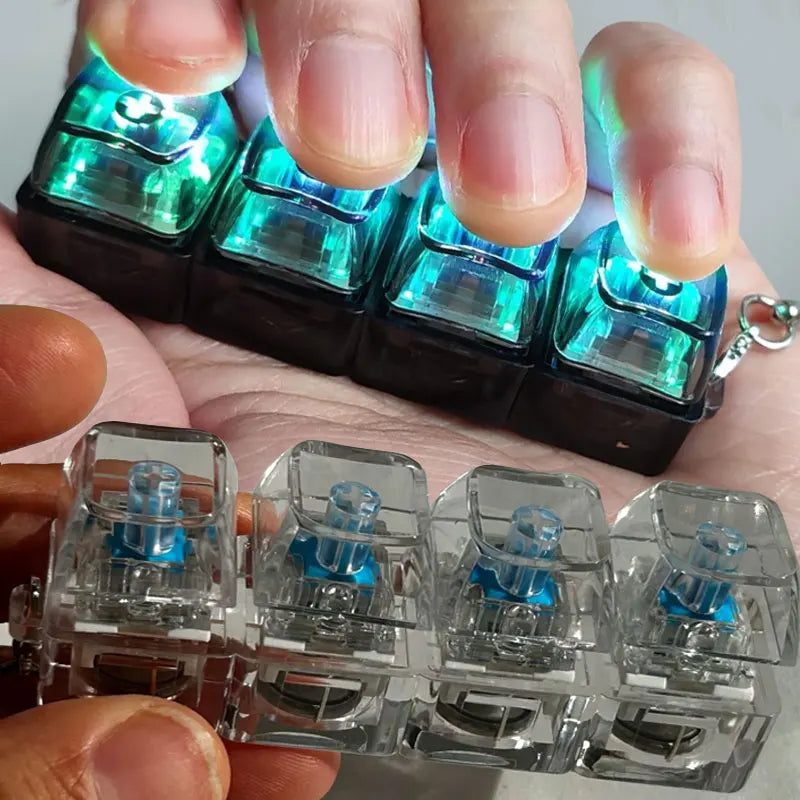 4-Key Mechanical Switch Keychain Tester